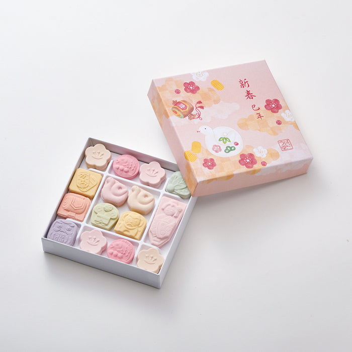 和三盆 巳年の宝 新春小盒 蛇年 和菓子禮盒【15個入】