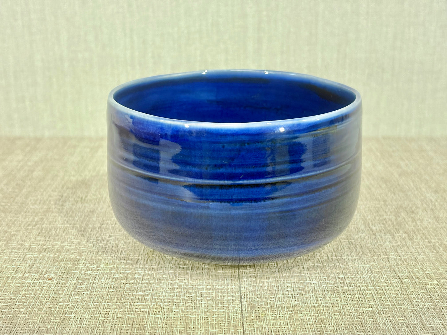 SBKTB193 加藤巌造 瑠璃彩 茶碗 藍彩