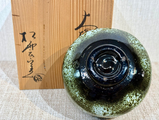 SBKTB205 大樋焼　松雲窯　泉喜仙造　茶 碗（共箱）