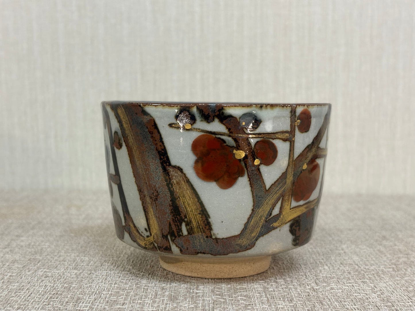 SBKTB137 山川敦司造　乾山写　梅絵　茶碗