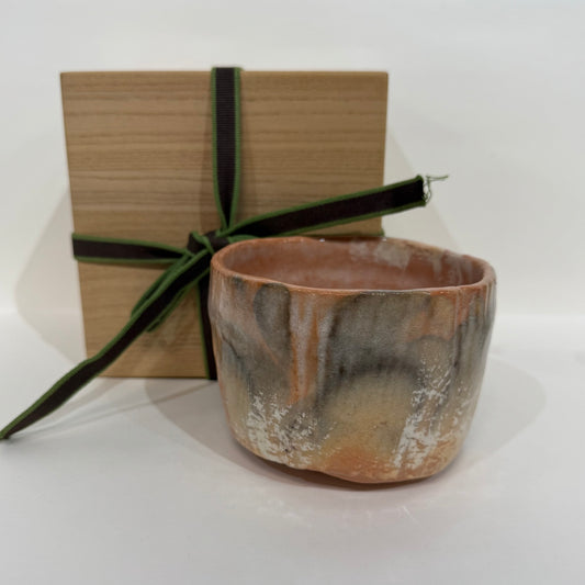 SBKTB46 飛龍造篦目赤楽茶碗