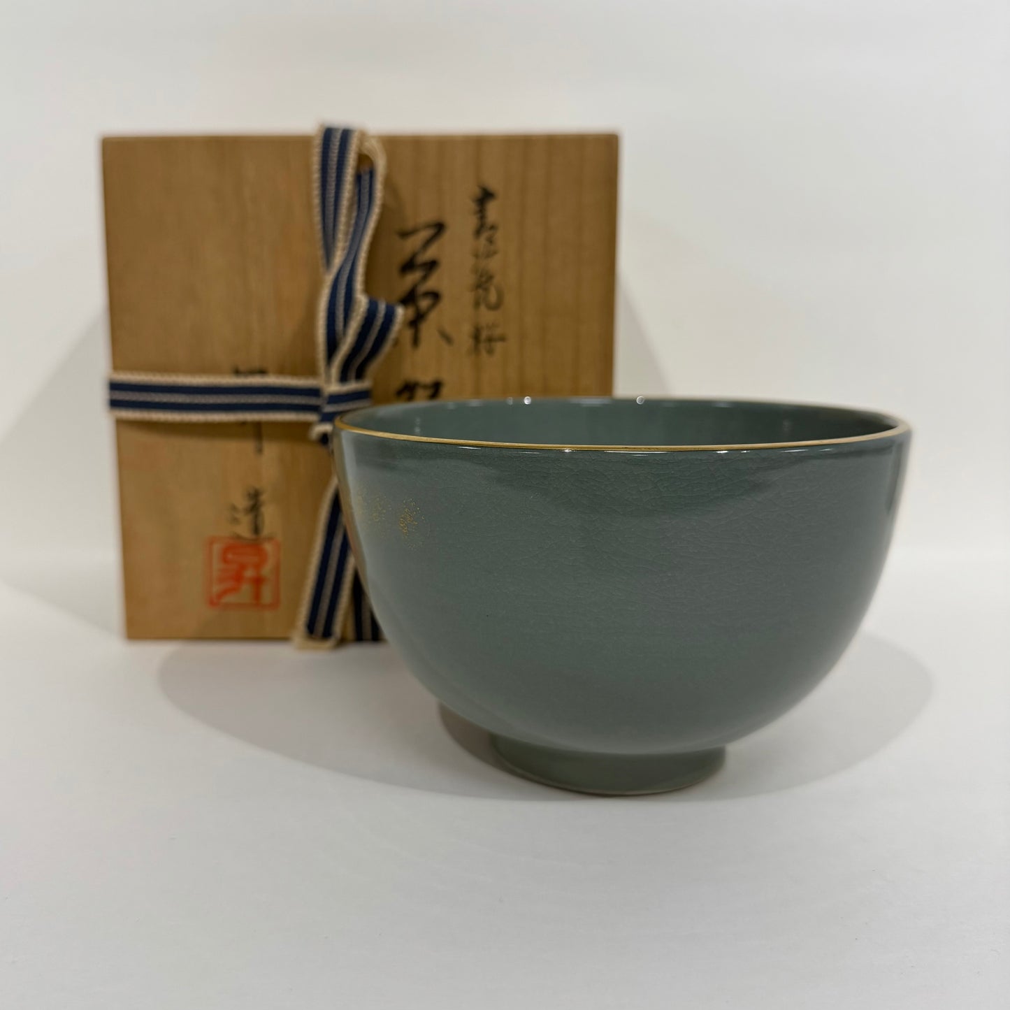 SBKTB126  昇造 青瓷櫻茶碗