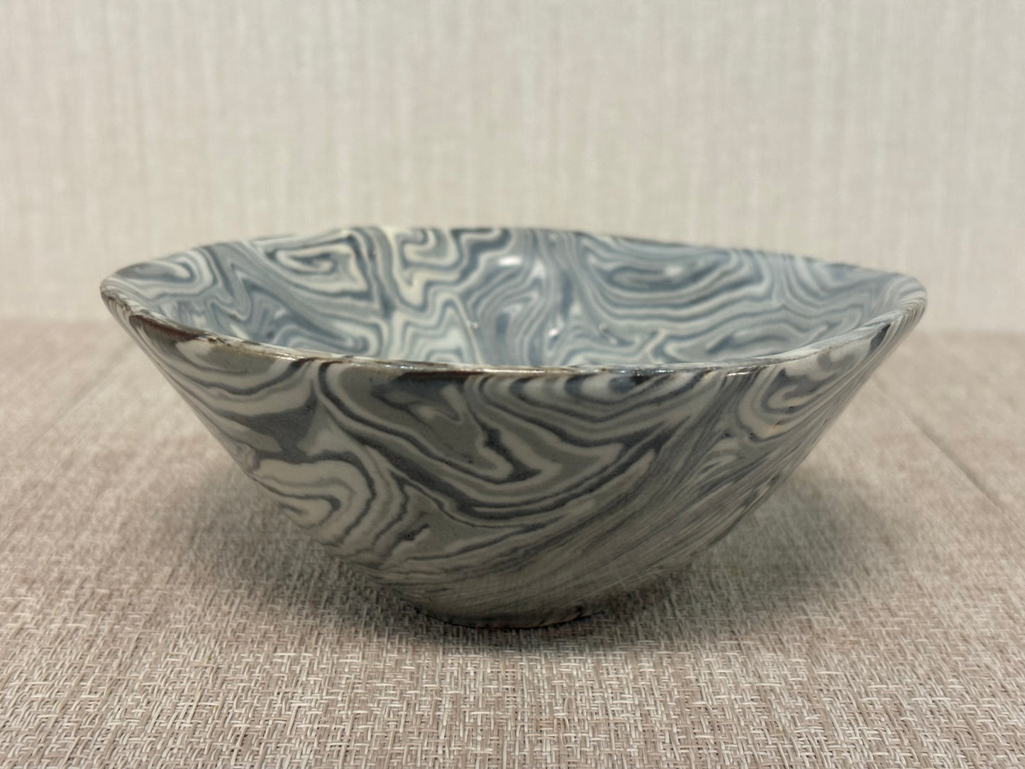 SBKTB156   中村美和造　茶碗(建仁寺竹田益州筆)(銘：渦しほ)
